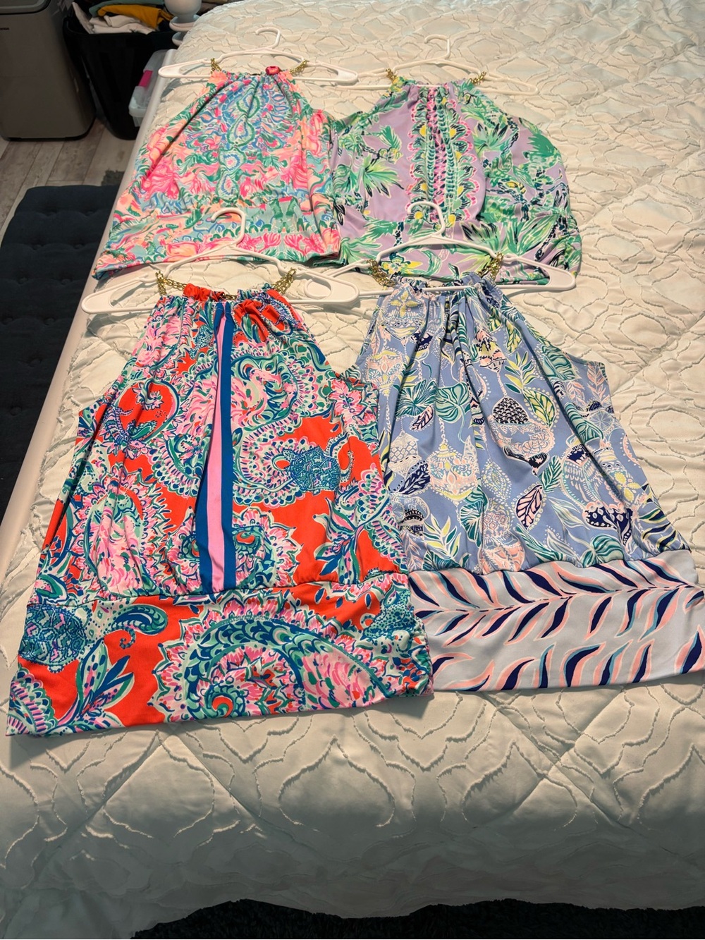 Lilly Pulitzer Girls' Halter Dresses - Coral, Aqua, Pink, Lavender